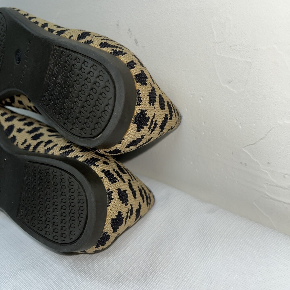 Rothys Women's The Point Leopard Print Retired Ballet Flats Comfort Shoes Sz 5.5 - Picture 12 of 15